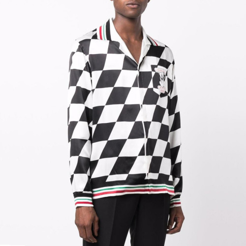 Casablanca 22SS grand prix checkerboard shirts FZCS040