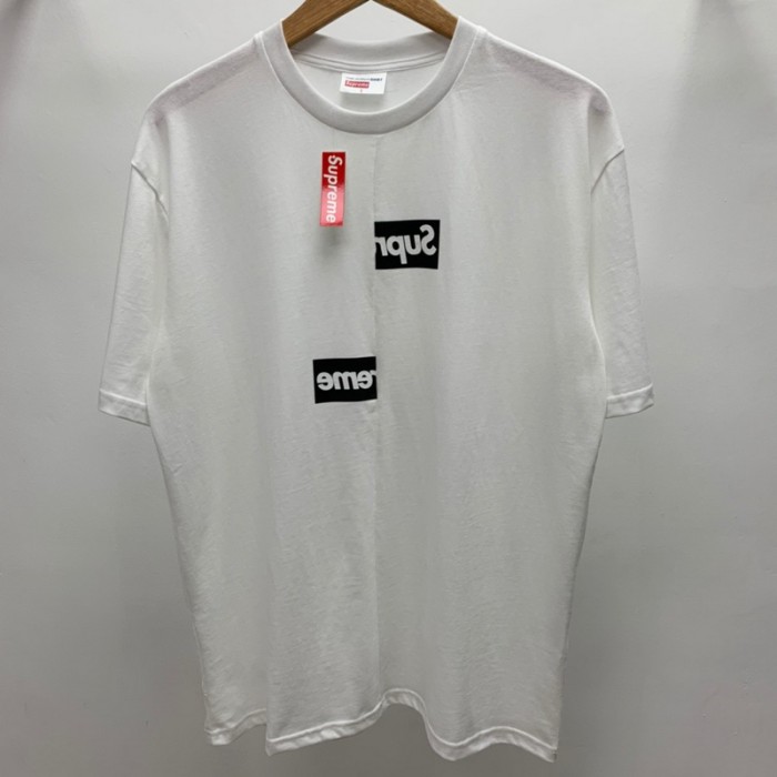 Supreme x CDG 18FW Split Box Logo Tee FZTX663