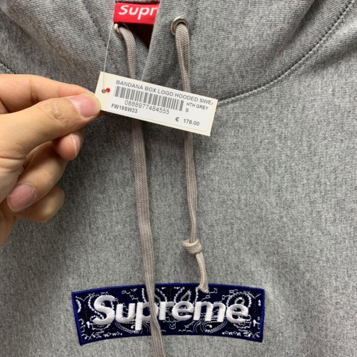 SUPREME Bandana Box Logo Hooded Sweatshirt FZWY196