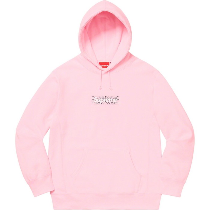 Supreme 19FW Bandana Box Logo Hooded Sweatshirt FZWY243