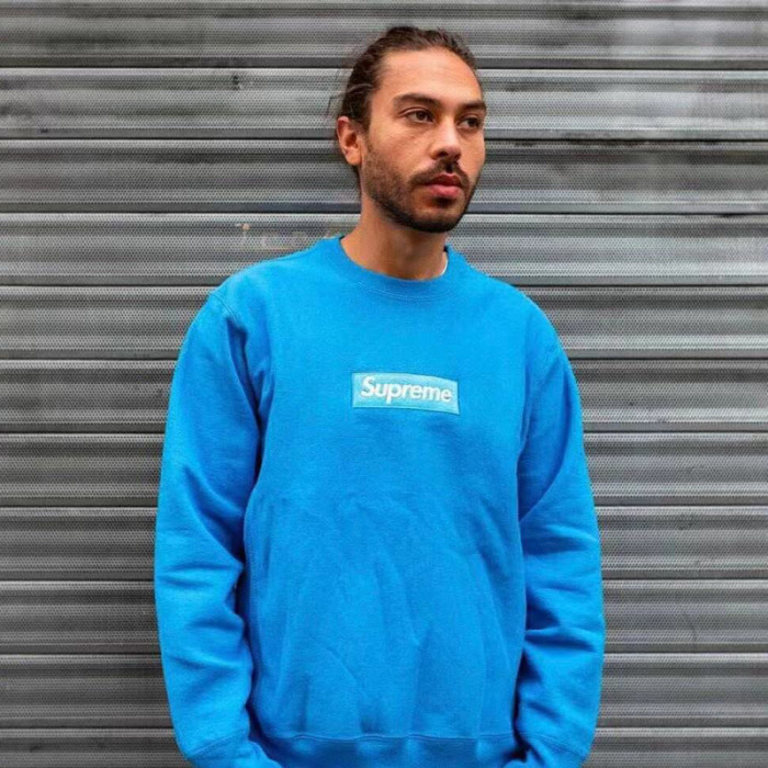 18FW+15FW Supreme box logo crewneck HFLSWY243