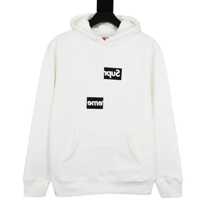 Supreme x CDG 18FW Split Box Logo Hooded Sweatshirt FZWY0819
