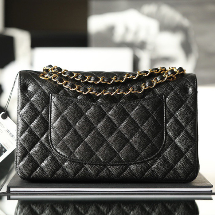Chanel classic flap Medium Cowhide caviar FZBB025 15.5cm*25.5cm*6.5cm