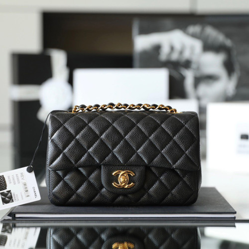 Chanel classic flap Mini Cowhide caviar FZBB027 12.5cm*20cm*6cm