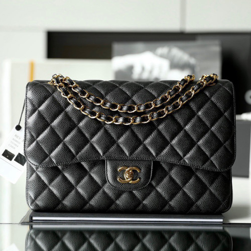 Chanel classic flap jumbo 30 Cowhide caviar FZBB024 19.5cm*30cm*10cm