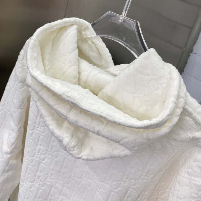 Dior white towel hoodies FZWY044