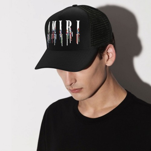 AMIRI Splash ink embroidery Baseball cap hat FZMZ084