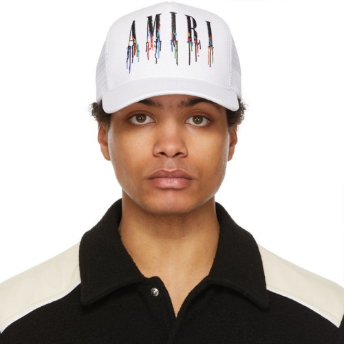 AMIRI Splash ink embroidery Baseball cap hat FZMZ084