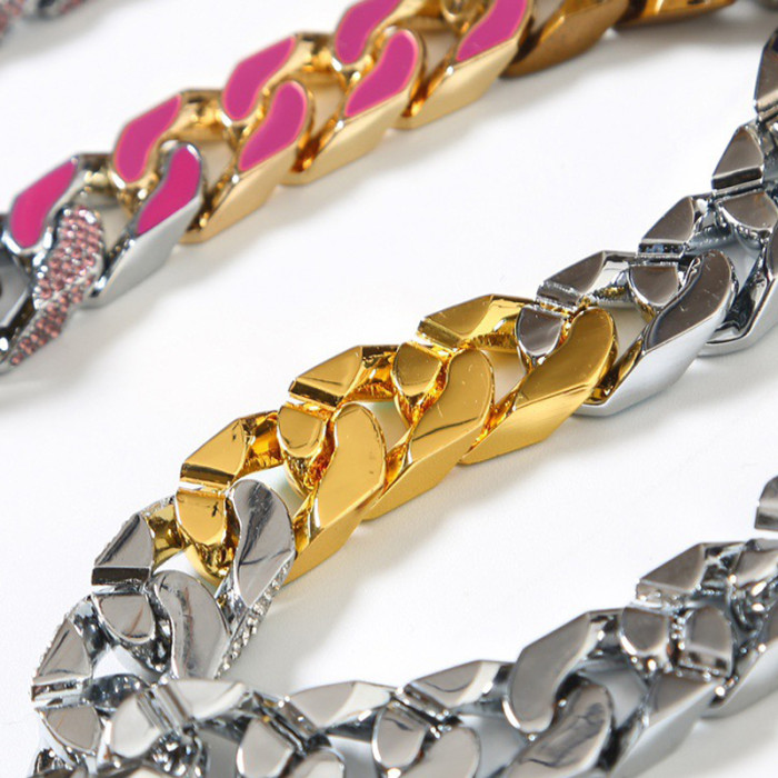LV SOAPY chain links patches Bracelet necklace FZXL042