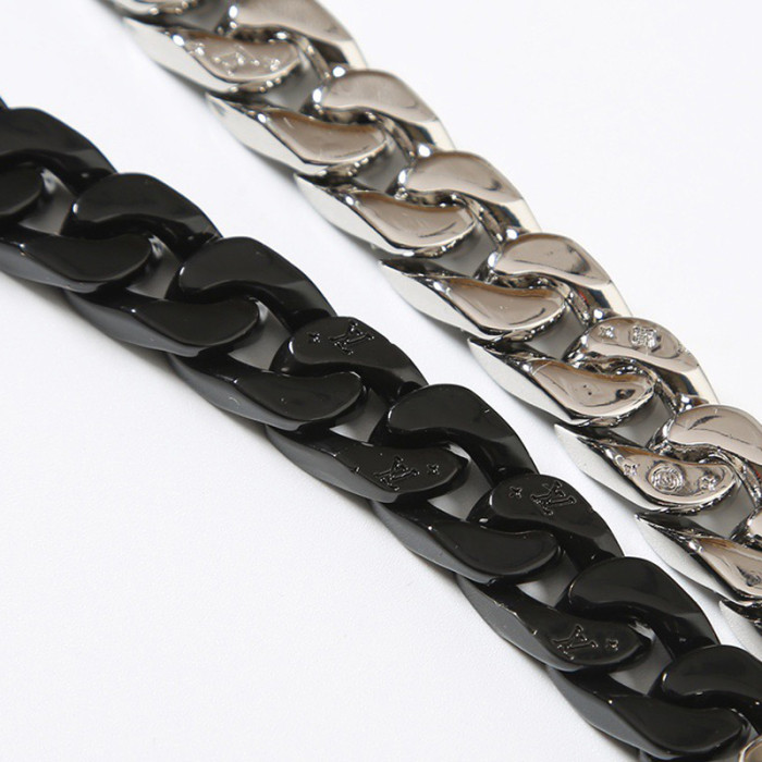 LV chain links patches Bracelet necklace FZXL050