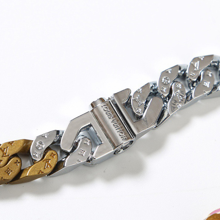 LV SOAPY chain links patches Bracelet necklace FZXL042