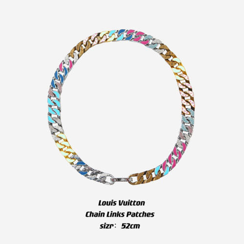 LV Chain Links Patches Bracelet necklace FZXL056