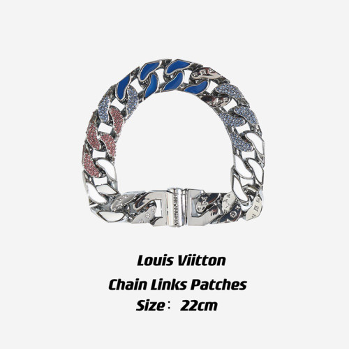 LV Chain Links Patches Bracelet FZXL061
