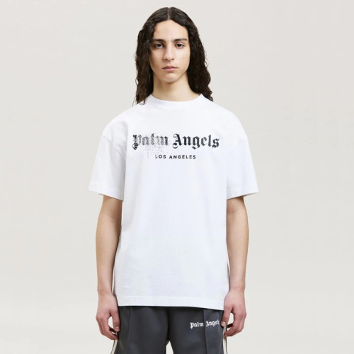 Palm Angels RHINESTONE SPRAYED CLASSIC tee FZTX2111