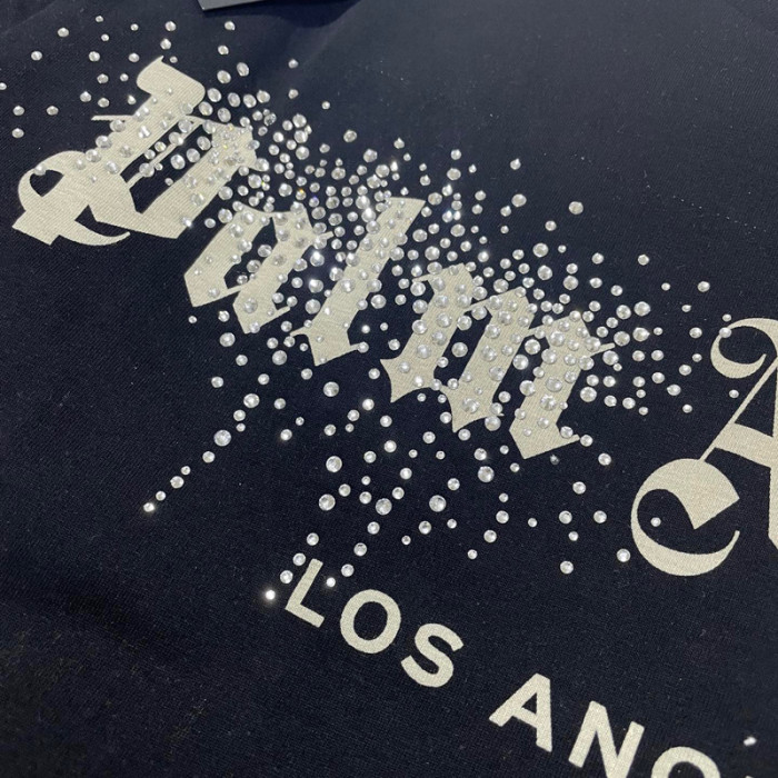 Palm Angels RHINESTONE SPRAYED CLASSIC tee FZTX2111