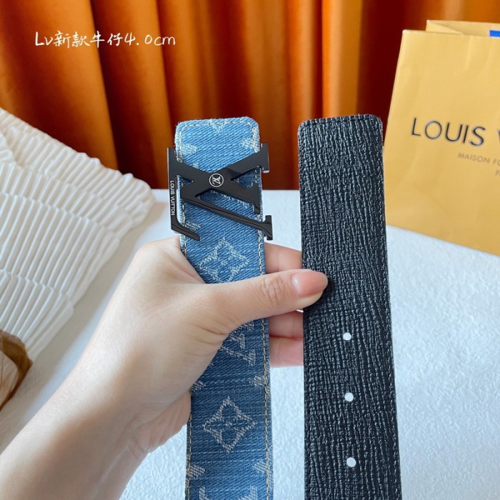 LV Monogram Denim cowhide 40MM BELT FZYD004