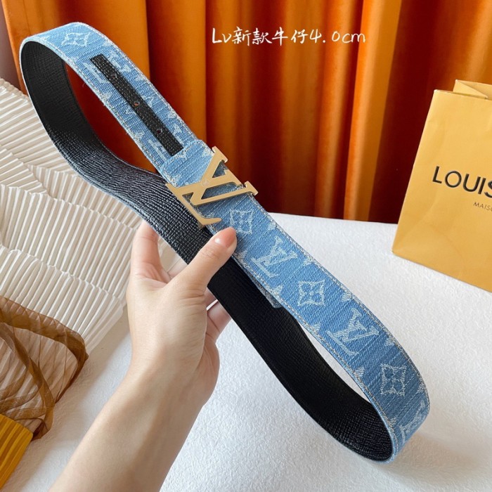 LV Monogram Denim cowhide 40MM BELT FZYD004