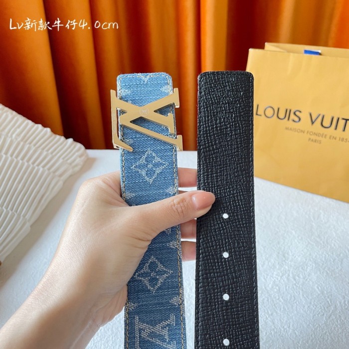 LV Monogram Denim cowhide 40MM BELT FZYD004