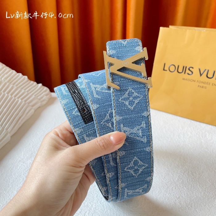 LV Monogram Denim cowhide 40MM BELT FZYD004