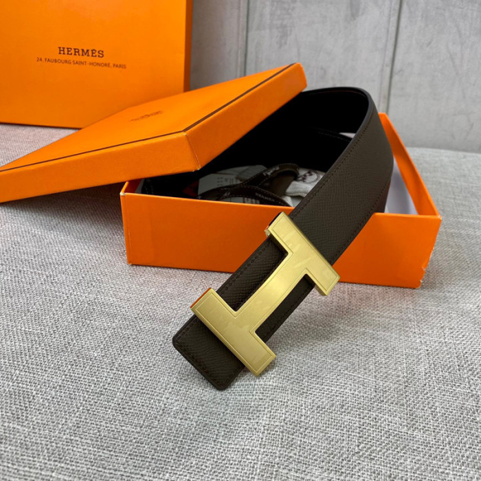 HERMES 38MM cowhide REVERSIBLE BELT FZYD030