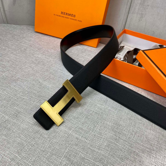 HERMES 38MM cowhide REVERSIBLE BELT FZYD030