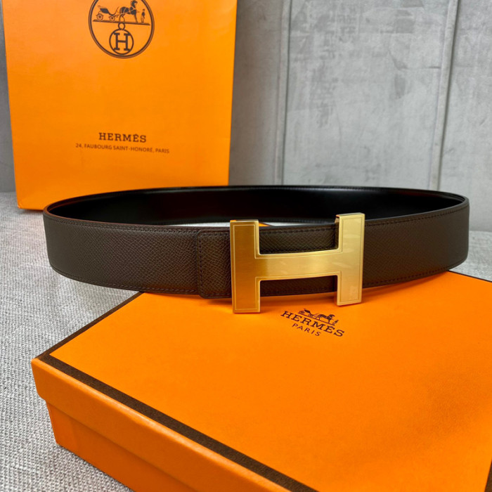 HERMES 38MM cowhide REVERSIBLE BELT FZYD030