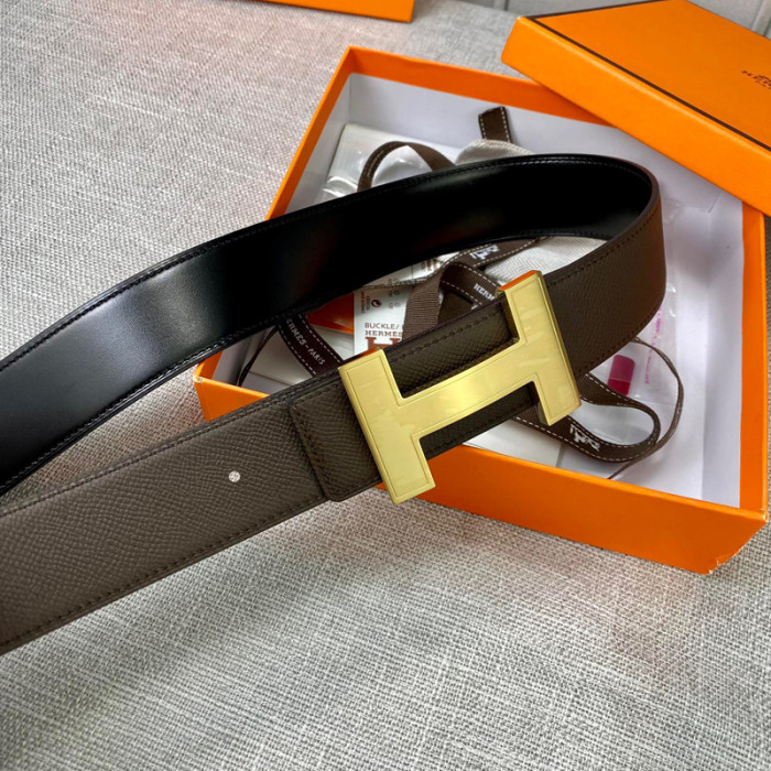 HERMES 38MM cowhide REVERSIBLE BELT FZYD030