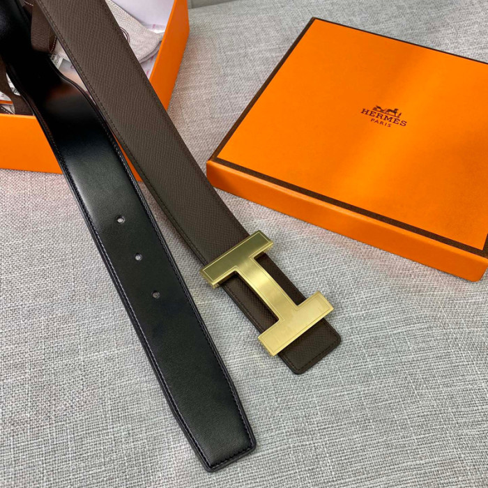 HERMES 38MM cowhide REVERSIBLE BELT FZYD030