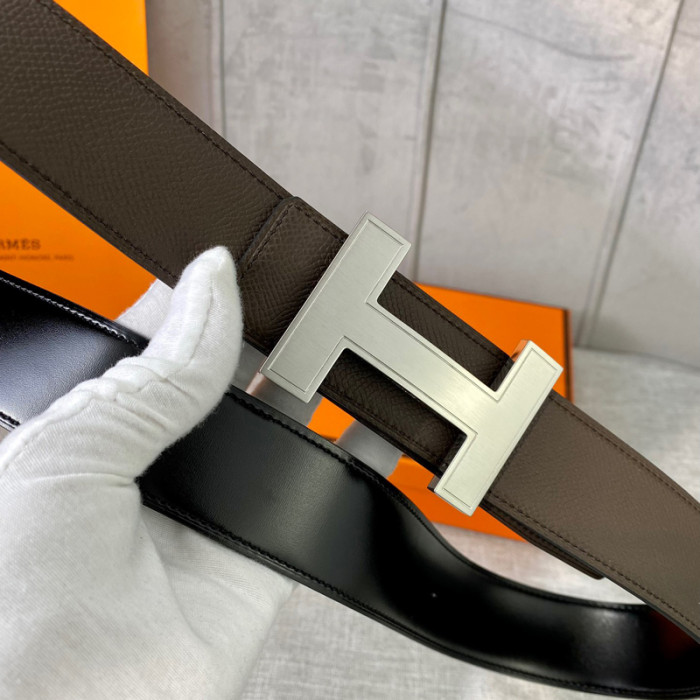 HERMES 38MM cowhide REVERSIBLE BELT FZYD030