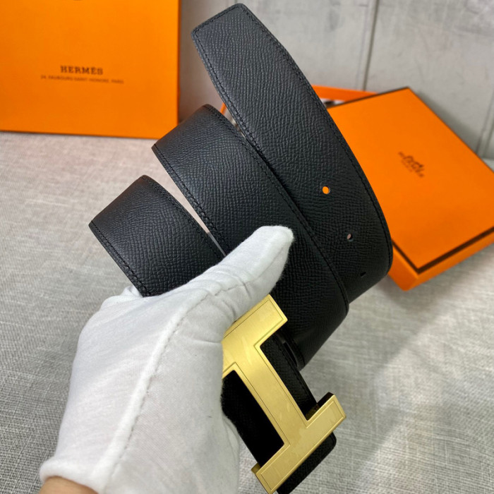 HERMES 38MM cowhide REVERSIBLE BELT FZYD030