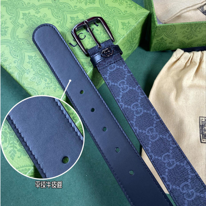 Gucci BELT WITH INTERLOCKING G DETAIL 35MM BELT FZYD074