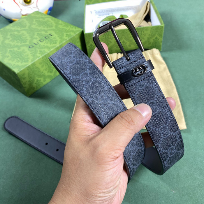 Gucci BELT WITH INTERLOCKING G DETAIL 35MM BELT FZYD074