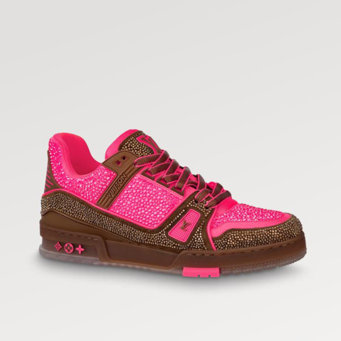 LV TRAINER rhinestone shoes FZXZ075