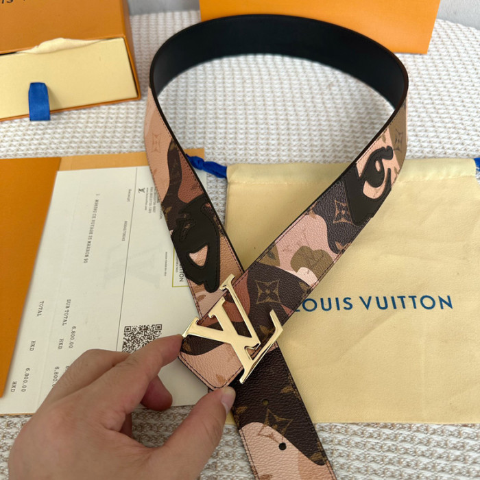 LV INITIALES 40MM REVERSIBLE BELT FZYD117