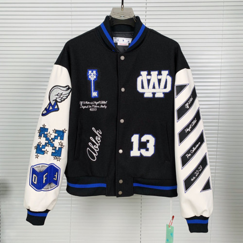 Off White baseball uniform jacket FZJK804