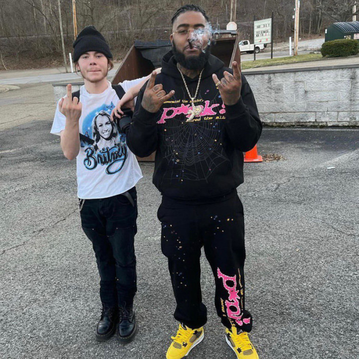 Sp5der 555555 PINK Sweatpants FZKZ730