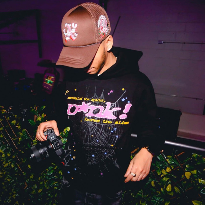 Sp5der 555555 PINK hoodies FZWY1160