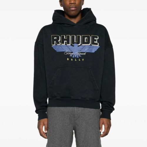 Rhude Ranch logo-print cotton hoodie FZWY1194