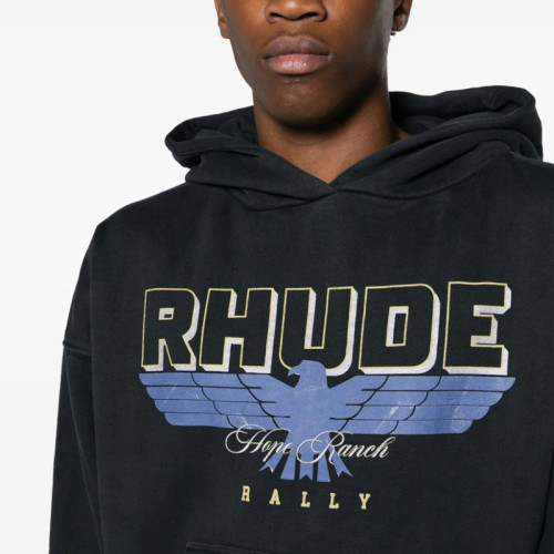 Rhude Ranch logo-print cotton hoodie FZWY1194