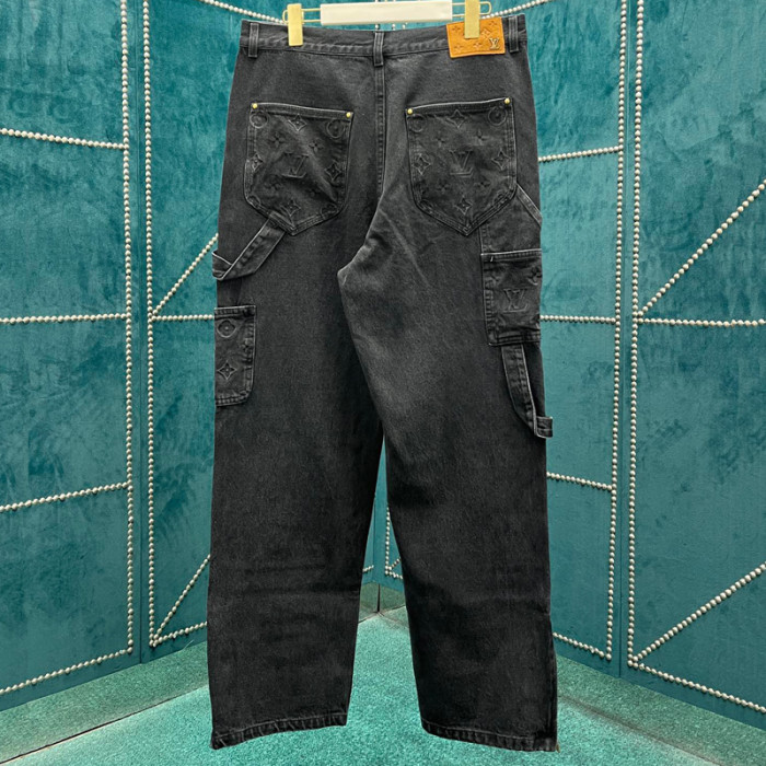 LV MONOGRAM Denim Carpenter Pants Jeans FZKZ744
