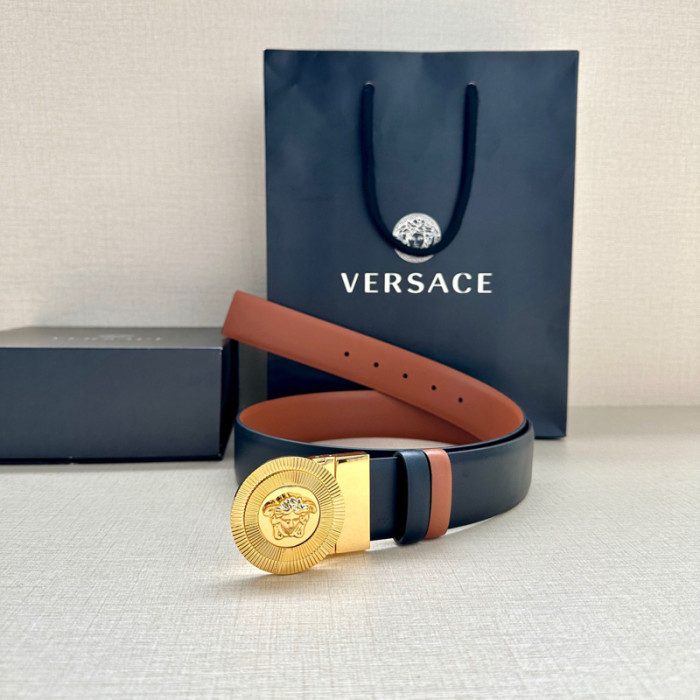 Versace MEDUSA BIGGIE 38MM REVERSIBLE BELT FZYD144