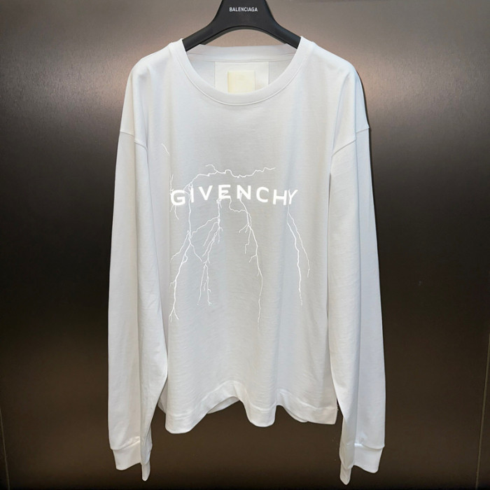 Givenchy 3M Reflective Lightning Long sleeve tee FZTX3261