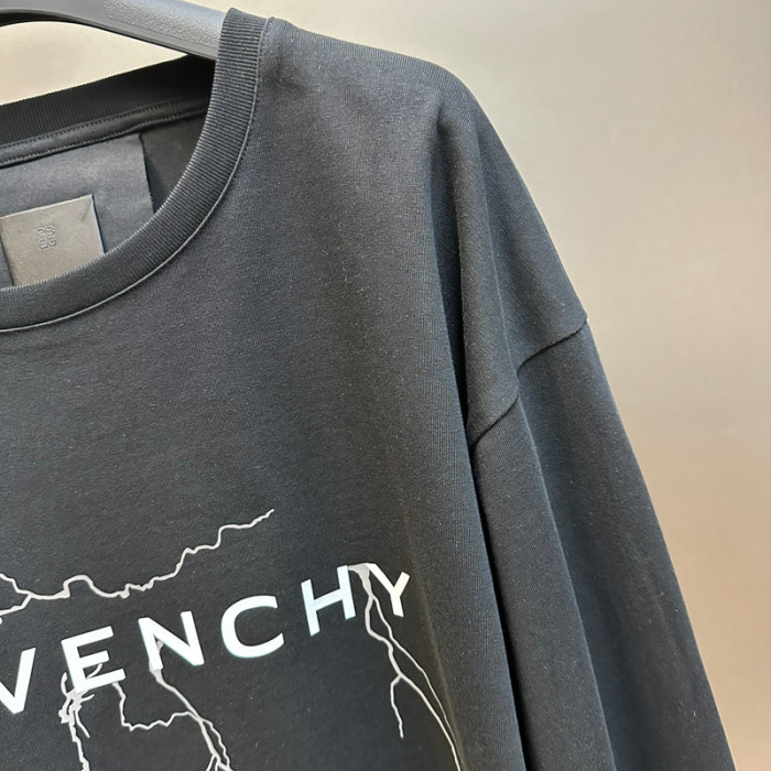 Givenchy 3M Reflective Lightning Long sleeve tee FZTX3261