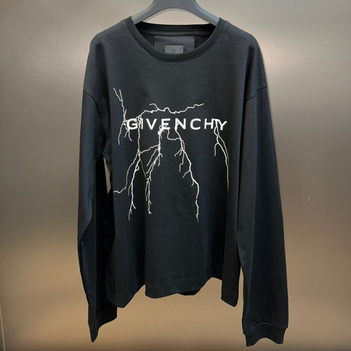 Givenchy 3M Reflective Lightning Long sleeve tee FZTX3261