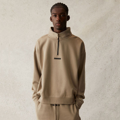 FEAR OF GOD ESSENTIALS FOG HALF ZIPPER SWEATSHIRTS FZWY1279