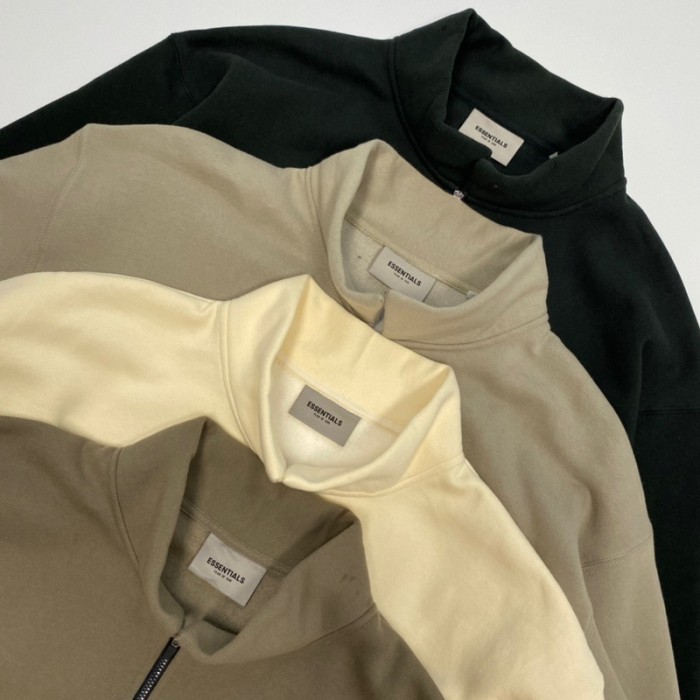 FEAR OF GOD ESSENTIALS FOG HALF ZIPPER SWEATSHIRTS FZWY1279