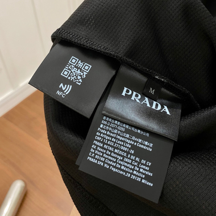 PRADA Waffle Polo Tee FZTX3660