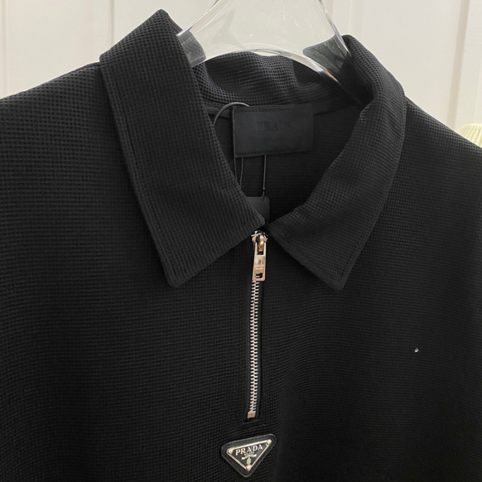 PRADA Waffle Polo Tee FZTX3660