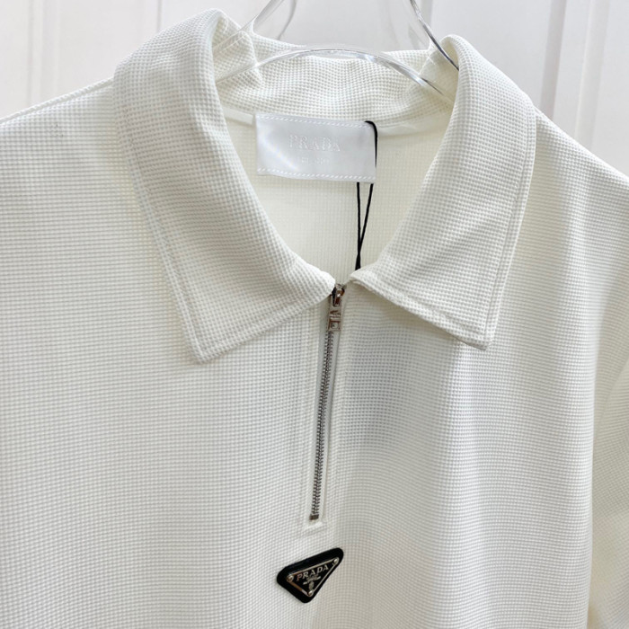 PRADA Waffle Polo Tee FZTX3660