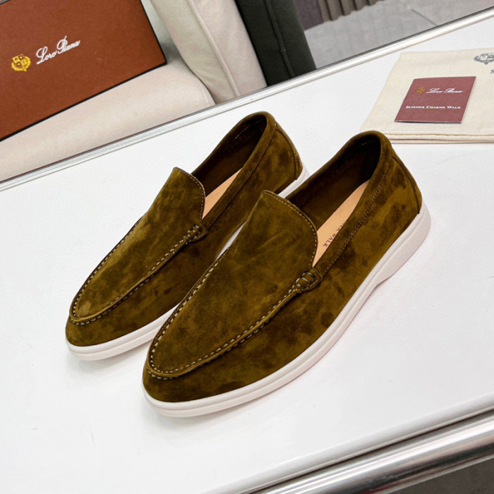 Loro Piana Summer Walk Moccasins Shoes without shoes box FZXZ125
